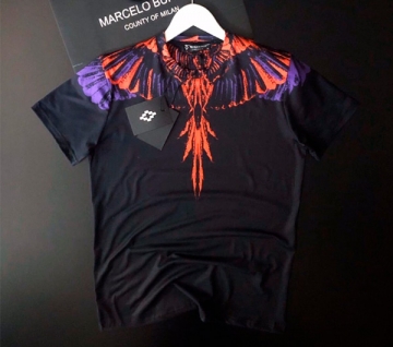 Чорна футболка Marcelo Burlon Ф-494