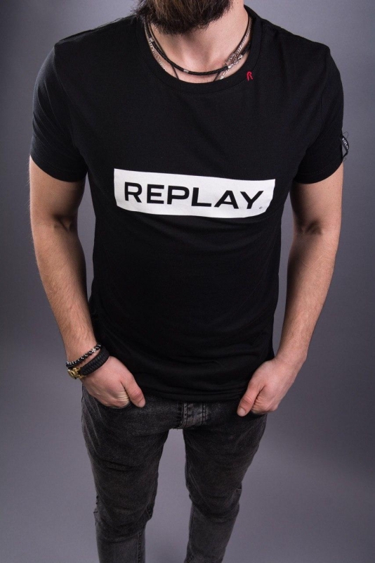 Черная футболка Replay Ф-507