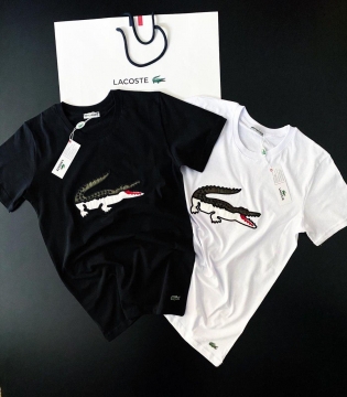 Брендовая мужская футболка lacoste (2 цвета) Ф-529