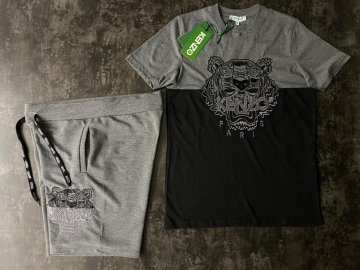 Серый мужской брендовый комплект Kenzo К-177