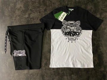 Черно белый летний комплект Кензо К-178