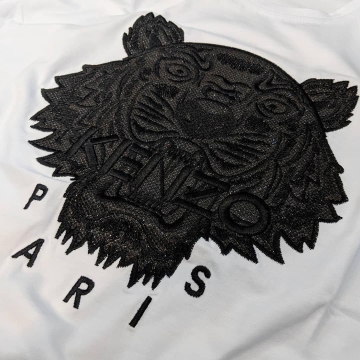 Белый летний комплект Кензо (шорты + футболка) К-179