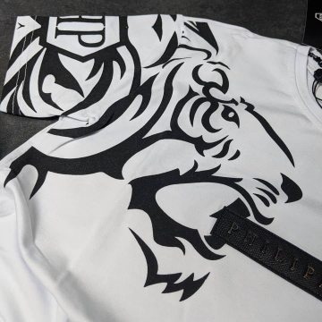 Белый летний мужской комплект Plein К-181