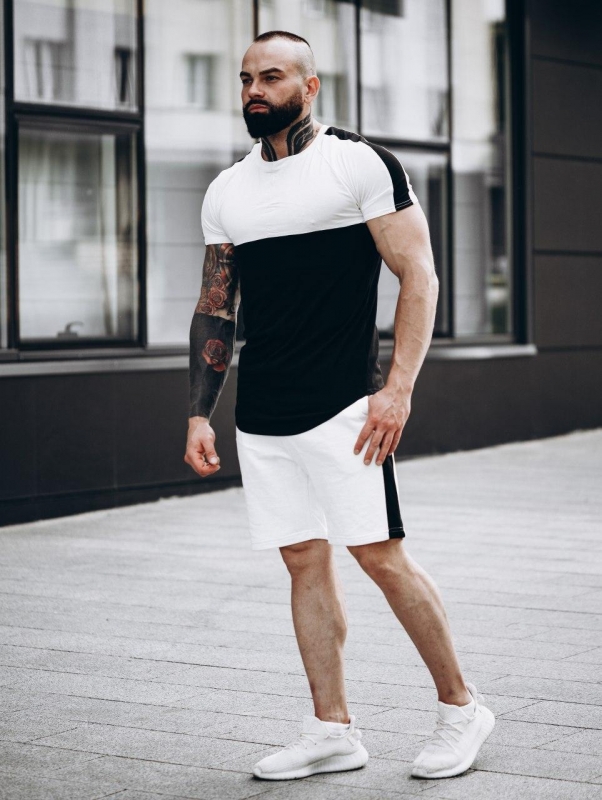 Черно белый летний комплект К-206