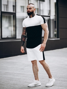 Черно белый летний комплект К-206