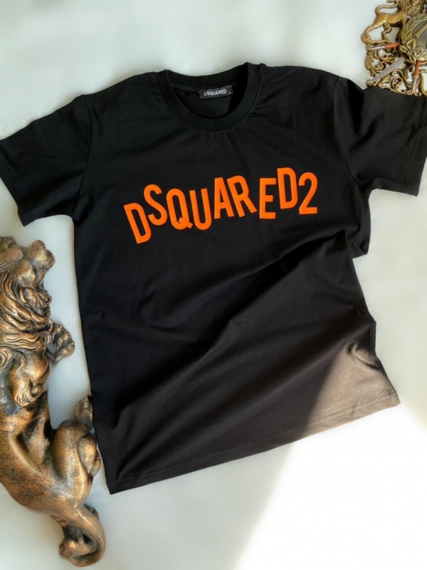 Черная мужская футболка Dsquared Ф-658