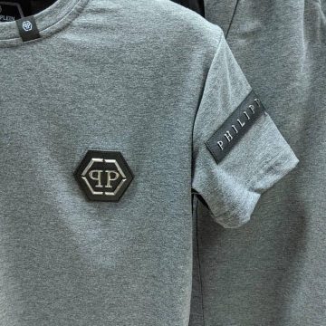 Брендовый мужской летний комплект футболка и шорты Philipp Plein К-214
