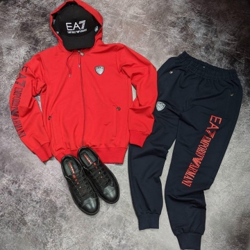 Мужской спортивный костюм Армани с капюшоном К-228