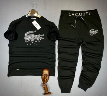 Мужской спортивный комплект Лакост (футболка и штаны) К-231
