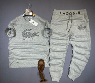 Мужской спортивный комплект Лакост (футболка и штаны) К-231