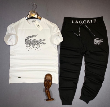 Мужской спортивный комплект Лакост (футболка и штаны) К-231