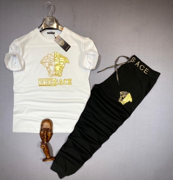 Спортивный мужской костюм Versace (штаны и футболка) К-232