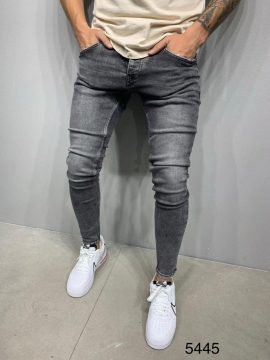 Стильные серые джинсы D-397