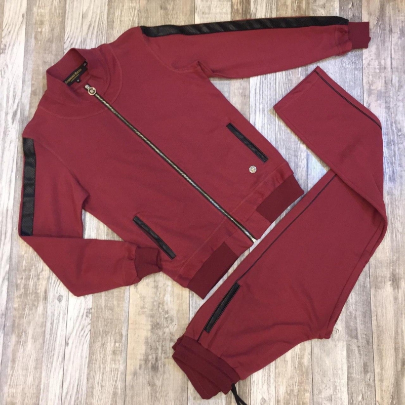 Красный мужской спортивный костюм Calvalli К-239