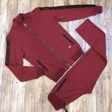 Красный мужской спортивный костюм Calvalli К-239