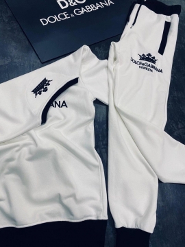 Модный белый спортивный костюм DG К-242