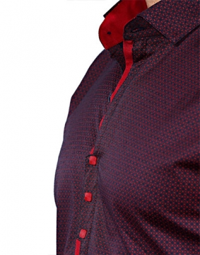 Яскрава модна сорочка з геометричним принтом Р-765