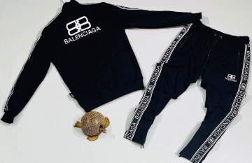 Черный мужской спортивный костюм balenciaga К-260