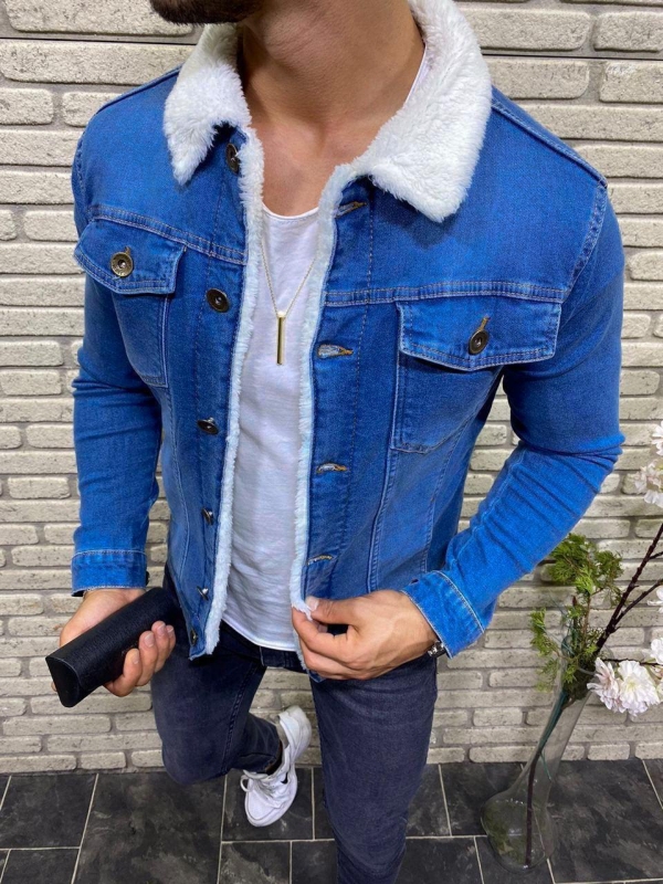 Джинсовый пиджак мужской фото