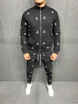 Молодежный спортивный костюм с черепами К-265