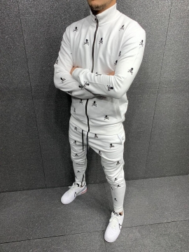 Молодежный спортивный костюм с черепами К-265