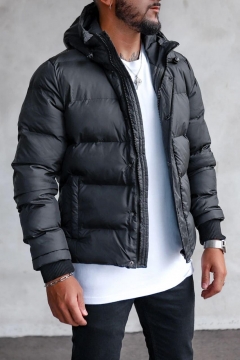 Модная мужская зимняя куртка с капюшоном Z-281
