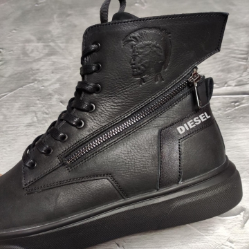 Мужские кожаные зимние ботинки Diesel Т-323