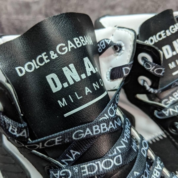 Высокие черно белые кроссовки Dolce Gabbana Т-325