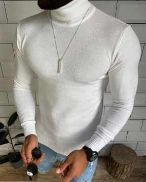 Стильный светлый мужской гольф (2 цвета) Т-450