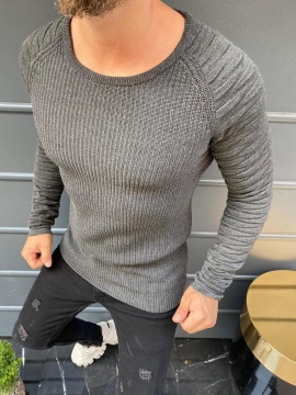 Мужской свитер с открытым горлом (3 цвета) Т-477