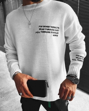 Модний світшот оверсайз з написами Т-487