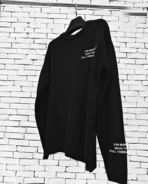 Модний світшот оверсайз з написами Т-487