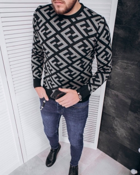 Модный мужской свитшот Fendi style Т-491