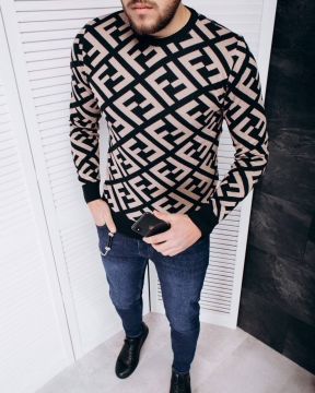 Модный мужской свитшот Fendi style Т-491