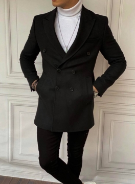 Стильное мужское пальто (2 цвета) К-424