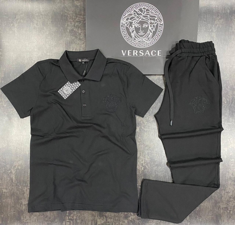Брендовый костюм с поло Versace К-319