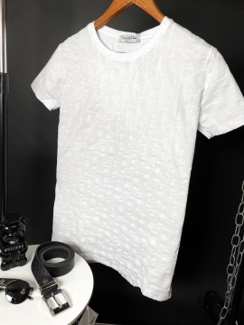 Модна футболка Dior (біла і чорна) Ф-772