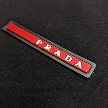 Чоловіча однотонна футболка Prada Ф-777