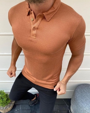Стильная мужская футболка поло (4 цвета) Ф-799