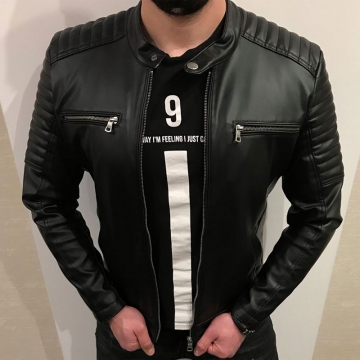 Мужские кожаные куртки по скидке XXL(54-56) размер К-470