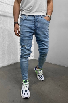 Молодіжні блакитні джинси D-481