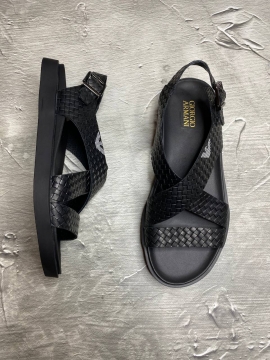 Чорні чоловічі сандалі Armani Т-401