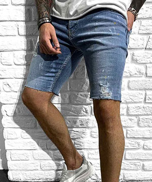 мужские джинсовые шорты