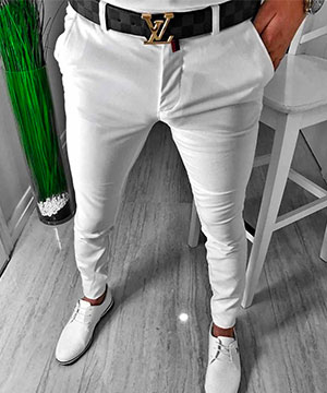 Белые мужские брюки Б-289