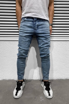 Блакитні молодіжні джинси D-550