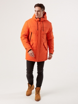 Тепла чоловіча зимова куртка Riccardo з капюшоном К-569