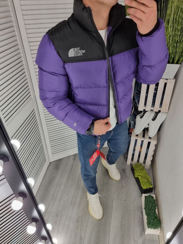 Фиолетовая зимняя куртка The north face К-588
