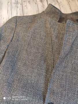 Стильный темно серый мужской пиджак П-141