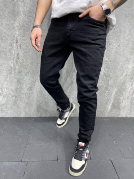 Чорні чоловічі джинси мом D-566