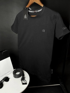 Стильная черная мужская футболка СК Ф-927